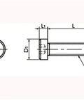 SPA-M5-12-LC NBK Plastic screw - Hex Socket Low Head Bolt - RENY Pack of 20 Screws Made in Japan - VXB Ball Bearings