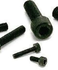 Assorted sizes of dark socket head cap screws, SPA-M6-40-C NBK Plastic Screw - Socket Head Cap Screws - RENY 10-Pack Screws - Made in Japan