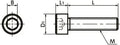 Diagram of ✝️ SPA-M8-35-C NBK Plastic Screw - Socket Head Cap Screws - RENY 10-Pack Screws - Made in Japan for mechanical systems.
