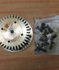 Spacer Hub For Rexnord 0744104 Falk 1080T31 35 Gear System With 3.4697 Inch Outer Diameter And 36 Teeth PN 0744104 Replacement Part For Industrial Conveyors shown with bolts.