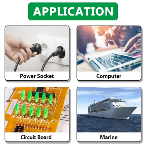Applications of 120 Pieces Black Nylon Spacers Kit Non Threaded for power socket, computer, circuit board, marine use