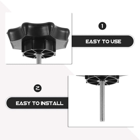 Close-up of Spare Tire Bolt Replacement 3.77 Inch Wheel Mounting Screw Clamp, displaying easy to use and install features.