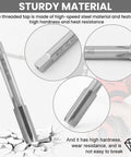 High-speed steel tap from Spark Plug Thread Repair Kit For Automotive Engines M10 By 1 Tap And M12 By 1 Tap Stainless Steel Rethread