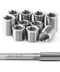 Spark Plug Thread Repair Kit For Automotive Engines M10 By 1 Tap And M12 By 1 Tap Stainless Steel Rethread Kit