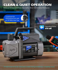 Sparkless Pro auto HVAC vacuum pump with quiet operation