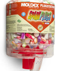 Image of Extra Soft SparkPlug Earplugs With NRR 35 250 Per Dispenser In Orange PVC Free NASCAR Licensed Ultra Comfortable foam