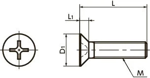 SPE-M4-25-F NBK Plastic Screw - Cross Recessed Flat Head Machine Screws - PEEK - Pack of 20 Screws - Made in Japan - VXB Ball Bearings