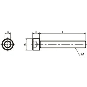 SPE-M5-40-C-FT NBK Plastic full thread screw made in Japan - VXB Ball Bearings