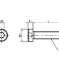 SPE-M6-40-LC NBK Plastic screw - Hex Socket Low Head Bolt - PEEK Made in Japan - VXB Ball Bearings