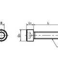 SPEC-M6-15-C NBK Plastic screw - Hex Socket Head Cap Screw - Conductive PEEK Japan Made dimensions diagram.