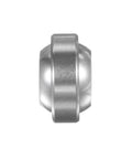 Side view of Two Piece GEG8C Sealed Spherical Plain Bearing 8mm Bore, 19mm Outer Diameter, 11mm Width with bronze cage, steel construction.