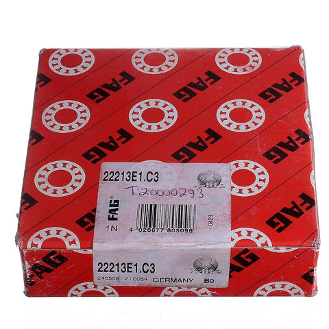 Box of Spherical Roller Bearing Double Row 65mm Bore 22213 E1 C3 for heavy radial loads and axial misalignment in industrial equipment