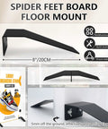 16 Piece Spider Feet Board Sign Holder Base Set for Adjustable Floor Mount Foam Board Displays shown with dimensions