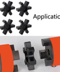 Heavy Duty Spider Flexible Rubber Inserts for L075 L090 L100 Couplings Application Scene