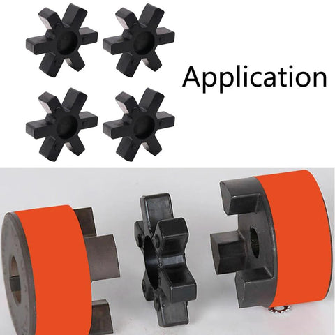 Heavy Duty Spider Flexible Rubber Inserts for L075 L090 L100 Couplings Application Scene