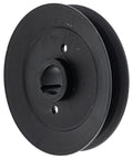 Spindle Sheave 5.00 OD And 1.00 ID OEM Replacement Part 00191800 Ariens OEM side view, metal pulley for lawn mower drive belt system