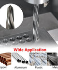 5/8 Inch Spiral Flute Reamer With 1/2 Inch Shank M2 HSS Bridge Reamer drilling metal with copper, aluminum visuals