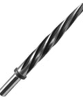 5/8 Inch Spiral Flute Reamer With 1/2 Inch Shank M2 HSS Bridge Reamer shown in uninstalled view, tapered point visible.