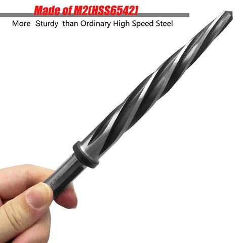 5/8 Inch Spiral Flute Reamer With 1/2 Inch Shank M2 HSS Bridge Reamer For Steel And Alloys Aluminum Copper Plastic Heavy Duty
