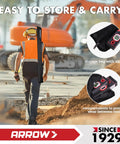 Worker carrying Three Piece Spirit Level Set With 9 Inch, 16 Inch, And 48 Inch Levels For Construction And Carpentry Built Tough For Pros Includes Bag Aluminum Body.