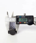Large Black Six Point Spline Lug Nut Tool For Trucks And SUVs Replacement Key shown with caliper measuring diameter