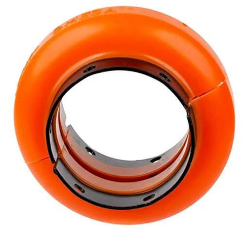 Front view of Omega 7300030 E20 Elastomeric Coupling Standard Element With Split In Half Design For Easy Assembly And Replacement By Rexnord