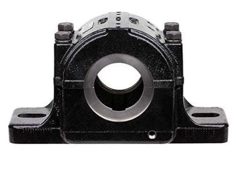 Split Housed Pillow Block Spherical Roller Bearing PLB6847FR 2 15/16 Inch, Cast Iron Housing, Sealed Bearings, front view.