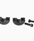Double Split Shaft Collar Fifteen Sixteenth Inch Bore, One And Three Quarter Inch Outer Diameter, One Half Inch Thick, Two Piece Clamping Collar, Four Pack Locking Collar For Gears And Machinery In Automotive Robotics Sinoblu parts and screws in black steel