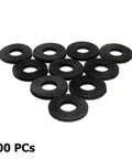 100 Pack Sponge Pad Foam Gasket Sound Insulation Spacers For Car Door Trim Panel Retainers And Bumper Fasteners Shockproof Washers 16x7x2 Mm Protect Against Scratches And Vibration Noise For Your Ride