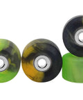 Apex 61D Urethane Fingerboard Wheels With New Street Style Pro Street Tricks 7.7mm Diameter Ultra Spin Bearings Made In The USA Spooky Swirl Colorway