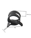 Close-up of 16 Pcs 22mm Spring Band Type Hose Clamp, 12mm wide, 65MN steel, for 23 to 24.5mm OD hose, showing measurements and design