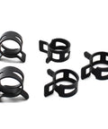 Five 50 Pack 12mm Spring Band Clamps for Air Hose Water Pipe Fuel Line Vacuum Hose Fits 12.5 To 13.2mm OD Durable 65Mn Steel