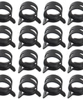 50 Pack 12mm Spring Band Clamps For Air Hose Water Pipe Fuel Line Vacuum Hose Fits 12.5 To 13.2mm OD Durable 65Mn Steel
