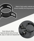 20 Pack 1/2 Inch ID Spring Band Hose Clamps, 12mm manganese steel low pressure clips shown with pliers for installation.