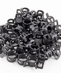 Fifty Pcs Three Eighths Inch Spring Band Hose Clamps 10mm Inner Diameter Fits 10.5 To 11.2mm Hose Outer Diameter 65Mn Manganese Steel