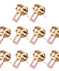 10 Pcs Spring Band Type Hose Clamps 7mm ID 0.28in 12mm Wide Manganese Steel Galvanized Rustproof Assortment Kit for fuel line.