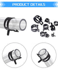 JTAREA Spring Band Hose Clamps Assortment Kit 80 Pieces In 10 Sizes 5mm 6mm 7mm 8mm 9mm 10mm 11mm 14mm 15mm 16mm High Hardness 65Mn Manganese Steel Corrosion Resistant For Secure Pipe Sealing And Easy Press Fit With Pliers shown on pipes