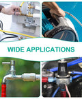 Various uses for 50Pcs Spring Band Hose Clamps 6Mm Inner Diameter Colorful Clip Kit on fuel line and vacuum hose connections