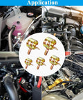 150 Pcs Spring Band Hose Clamps Assortment Kit With Five Sizes 6Mm 7Mm 8Mm 9Mm And 10Mm shown in automotive applications