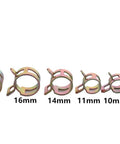 60 Piece Spring Band Hose Clamps Kit With Six Sizes 7mm 10mm 11mm 14mm 16mm 17mm For Water Hoses Air Lines Silicone Tubing