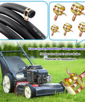 150 Pcs Spring Band Hose Clamps Assortment Kit with lawn mower and fuel line