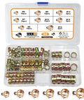 90Pcs 6 To 16 Millimeter Spring Band Hose Clamps Assortment Kit Galvanized Carbon Steel Vacuum Hose Clips Constant Tension Clamps For Vacuum Hoses Fuel Lines And Silicone Hoses Durable Corrosion Resistant Under Hood Automotive Grade Construction in organized storage case