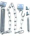Spring Loaded Screen Door Chain Set Windproof And Heavy Duty Storm Door Hardware For Wooden Aluminum Or Composite Doors 1 Pack Easy Install