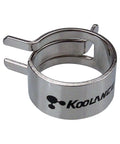 CLM 10 10P Hose Spring Clamp For 13mm OD Tubing One Half Inch Reusable Constant Tension Hose Clamp For Koolance Barbed Fittings Ideal For Liquid Cooling Systems Nickel Plated Steel Construction Includes Ten Pack close-up view