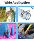 10 Pcs Spring Band Type Hose Clamps 7mm ID 0.28in 12mm Wide Manganese Steel Galvanized in various pipe applications