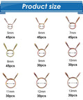 330Pcs Nine Size Spring Hose Clamps Set 5mm To 13mm Galvanized 65Mn Spring Clips Assortment Kit for various pipe sizes