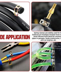 90Pcs 6 To 16 Millimeter Spring Band Hose Clamps Assortment Kit Galvanized Carbon Steel Vacuum Hose Clips Constant Tension Clamps For Vacuum Hoses Fuel Lines And Silicone Hoses Durable Corrosion Resistant Under Hood Automotive Grade Construction shown in use on various hoses and connectors.