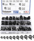 Assorted Spring Hose Clamps Kit, 140 Pcs with clear case, 12 sizes ranging 6 to 22 mm, premium 65Mn spring steel clips