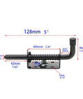 Heavy Duty Spring Loaded Latch Pin Door Lock For Doors Gates Cabinets And Sheds Five Inch Bolt With Half Inch Pin Carbon Steel