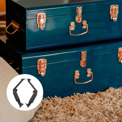 2Pcs Spring Lid Support Hinges for Wooden Chest Box in living room setting